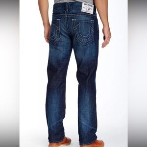 True Religion Mens Straight Leg Jeans Rogue Renegade Size 28 Dark Wash